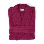 Soley | Minerva | Extra Yumuşak%100 Pamuklu Kadın/Erkek Unisex Bornoz XXL - BEDEN BORDO
