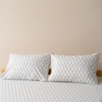 Soley | Mix & Match | Limoges | %100 Pamuklu 2’li Yastık Kılıfı Seti - 50 x 70 cm - Beyaz