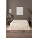 Soley Mix & Match | Noelle %100 Pamuk Çift Kişilik Düz Çarşaf - Bej - 240 x 260 cm