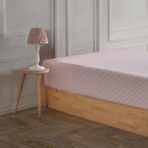 Soley | Mix & Match | Oriana | %100 Pamuklu Tek Kişilik 160 x 240 Çarşaf - 160 x 240 cm - Beyaz - Pembe