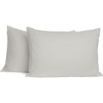 Soley | Mix & Match | Plain | %100 Pamuklu 2’li Yastık Kılıfı Seti - 50 x 70 cm - Ekru