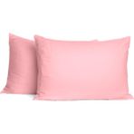 Soley | Mix & Match | Plain | %100 Pamuklu 2’li Yastık Kılıfı Seti - 50 x 70 cm - Pembe
