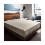 Soley Mix & Match Plain Ekru %100 Pamuk Çift Kişilik 140x200 cm Ranforce Lastikli Çarşaf