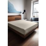 Soley Mix & Match Plain Ekru 100x200 cm %100 Pamuk Ranforce Tek-Çift Kişilik Lastikli Çarşaf