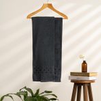 Soley | Oppolo | Extra Yumuşak Pamuklu Eponj Banyo Havlusu - 70 x 140 cm - Antrasit