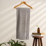 Soley | Oppolo | Extra Yumuşak Pamuklu Eponj Banyo Havlusu - 70 x 140 cm - Gri