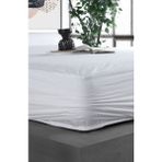 Soley | Sıvı Geçirmez Fited Pamuklu Alez Tek / Çift Kişilik Yatak Koruyucu - 180 x 200 cm - Beyaz