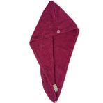 Soley | Talya | Extra Yumuşak Pamuklu Saç Havlusu - Bone - 23 x 65 cm - Bordo