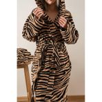 Soley Tiger %100 Pamuk Kadife Kadın / Erkek Unisex Bornoz Renksiz