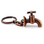 Solfera Bakır Renkli Retro Vintage Musluk Şekilli Metal Anahtarlık KC023