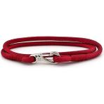 Solfera BORDO PARACORD METAL KANCA İKİ SIRA SARMA ERKEK BİLEKLİK M011M