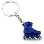 Solfera LACİVERT PATEN ROLLER SKATE DÖNER TEKERLİ METAL ANAHTARLIK KC001