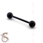 Solfera TOP UÇLU VÜCUT PİERCİNG 25 MM SİYAH RENK KULAK P355