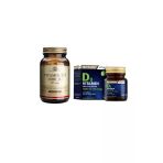 Solgar 2'Li D3 Vitamin Seti-D3 Vitamini 1000 Iu 100 Kapsül + Nutraxin D3 Vitamini 1000 Iu 120 Tablet