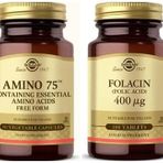 Solgar Amino 75 (essential Amino) 30 Kapsül+solgar Folic Acid 400 Mcg 100 Tablet