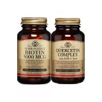 Solgar Biotin 5000 Mcg 50 Kapsül+ Quercetin Complex 50 Kapsül
