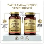 Solgar Bromelain 150 Mg 60 Kapsül & Chromium Picolinate 90 Kapsül Diyet Destek Paketti - Aromasız