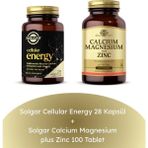 Solgar Cellular Energy 28 Kapsül + Calcium Magnesium Plus Zinc 100 Tablet