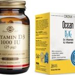 Solgar D3 Vitamini 1000 Iu 100 Kapsül + Ocean D3 K2 Vitamini Damla 20 Ml