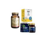 Solgar D3 Vitamini 1000 Iu 100 Kapsül+Nutraxin D3 Vitamini 120 Tablet+Ocean D3 K2 Vitamin Damla 20 Ml