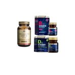 Solgar D3 Vitamini 1000 Iu 100 Kapsül+Nutraxin Vitamin B12 60 Dilaltı Tab.+Nutraxin D3 Vitamini 120 Tablet