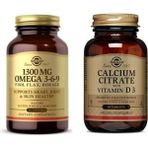 Solgar Efa 1300 Mg Omega 3-6-9 60 Softgel+ Calcium Citrate With Vitamin D 3 60 Tablet - Aromasız