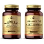 Solgar Ester-C Plus 1000 Mg 30 Tablet + Vitamin D3 1000IU 100 Kapsül - Aromasız
