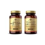 Solgar Ester C Plus Vitamin C 1000 mg 30 Tablet + Vitamin D3 1000 IU 100 Kapsül