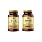 Solgar Ester C Plus Vitamin C 500 mg 50 Kapsül + Solgar Vitamin D3 1000 IU 100 Kapsül