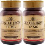 Solgar Gentle Iron 17 mg 90 Kapsül 2 Adet Vegan Besin Takviyesi İçerik Bilgisi: Demir Bisglisinat - Aromasız