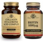 Solgar Hyaluronic Acid Collagen Complex 30 Tablet+ Biotin 1000 Mcg 50 Kapsül - Aromasız
