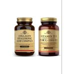 Solgar Hyaluronic Acid Collagen Complex 30 Tablet + Solgar Vitamin D3 1000Iu 100 Kapsül