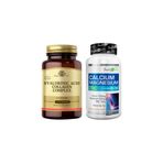 Solgar Hyaluronic Acid Collagen Complex 30 Tablet + Suda Vitamin Calcium Magnesium Zinc K2 D3 100 Tablet 101574-1-101662-1