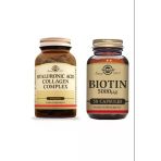 Solgar Hyaluronic Acid Collagen Complex Ve Solgar Biotin 5000 Mcg 50 Kapsül