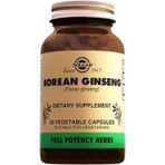 Solgar Korean Ginseng (Panax Ginseng) 50 Kapsül Aromasız Enerji Desteği İçin Özel Formül