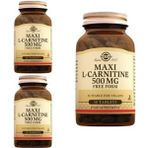 Solgar Maxi L-Carnitine 500 Mg 30 Tablet 3 Adet - Aromasız