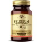 Solgar Selenium 100MCG 100 Tablet Kapsül Vegan Dostu Türkiye Menşeli Besin Takviyesi - Aromasız
