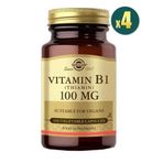 Solgar Vitamin B1 Thiamin 100 mg 4x100 Kapsül