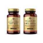 Solgar Vitamin B12 1000 Mcg 100 Kapsül Solgar Vitamin D3 1000 Iu
