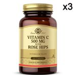 Solgar Vitamin C With Rose Hips 500 mg 3x100 Tablet