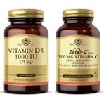 Solgar Vitamin D3 1000 IU 100 Kapsül + Ester-C 500 mg 100 Kapsül