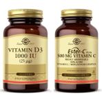 Solgar Vitamin D3 1000 Iu 100 Tablet+ Ester-C 500 Mg 100 Kapsül - Aromasız