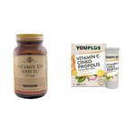 Solgar Vitamin D3 1000 Iu 100 Tablet You-Plus Vitamin C Çinko P