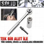 Solid Grip Akıllı Anahtar Seti - Tüm Somun ve Cıvatalara Uyumlu
