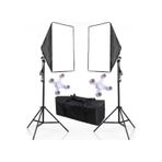 Soligor Softbox 50 x 70 CM Paraflaş 4 Duylu Adaptörlü Sürekli Işık Seti