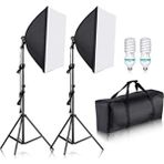 Soligor Video ve Fotoğraf 2li Softbox Seti Lambalı