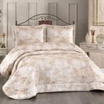 Solinas Collection Elegante Viviana Krem-Gold Çift Kişilik Çeyizlik Yatak Örtüsü