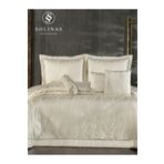 Solinas Collection Emily Krem - Gold Simli Çift Kişilik Çeyizlik Yatak Örtüsü