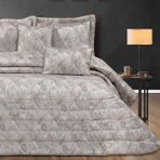 Solinas Collection Flora Krem - Cappuccino Çeyizlik Çift Kişilik Yatak Örtüsü - 270 x 260 cm