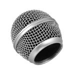 Solinder mikrofon grille gümüş Mikrofon Grille Mic Yedek Top Kafa ile Uyumlu Shure SM58 / SM58S / SM58LC / BETA58 / BETA58A / SA-M30 / SV100 / UT2 / PGX24 / SLX4 Mikrofonlar